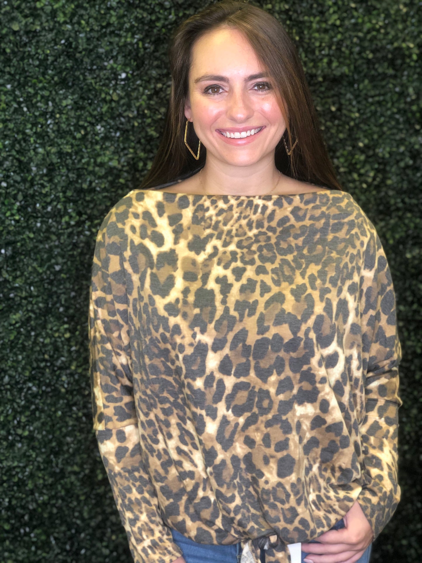 Leopard Off The Shoulder Top