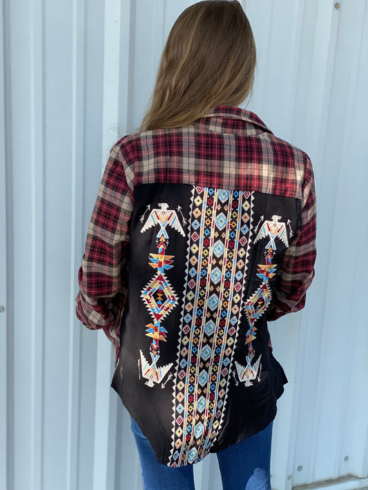 Boho Embroidery Shirt